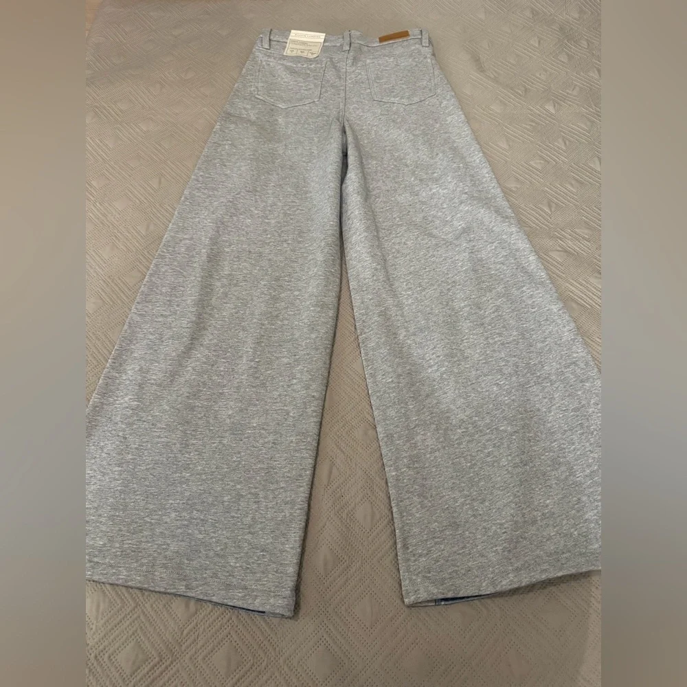 Blue Flare Jeans with White Stripes doble face pants - Picture 12 of 13